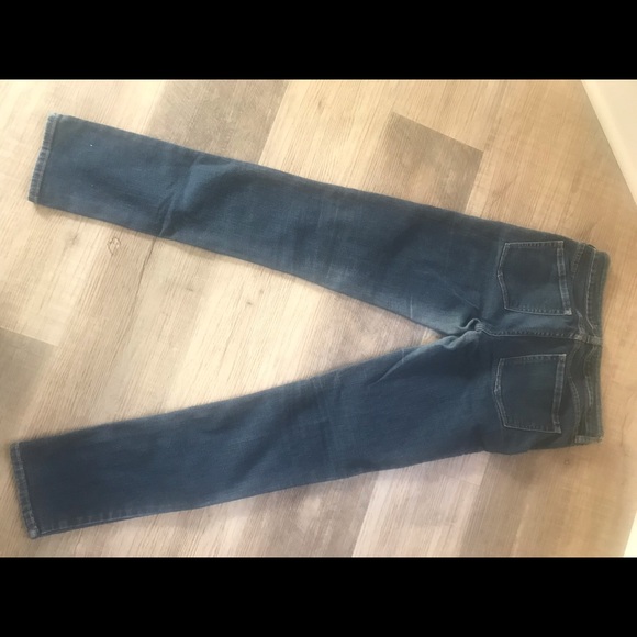 Bullhead dark wash stretch super skinny jeans in juniors 7 - Picture 3 of 6